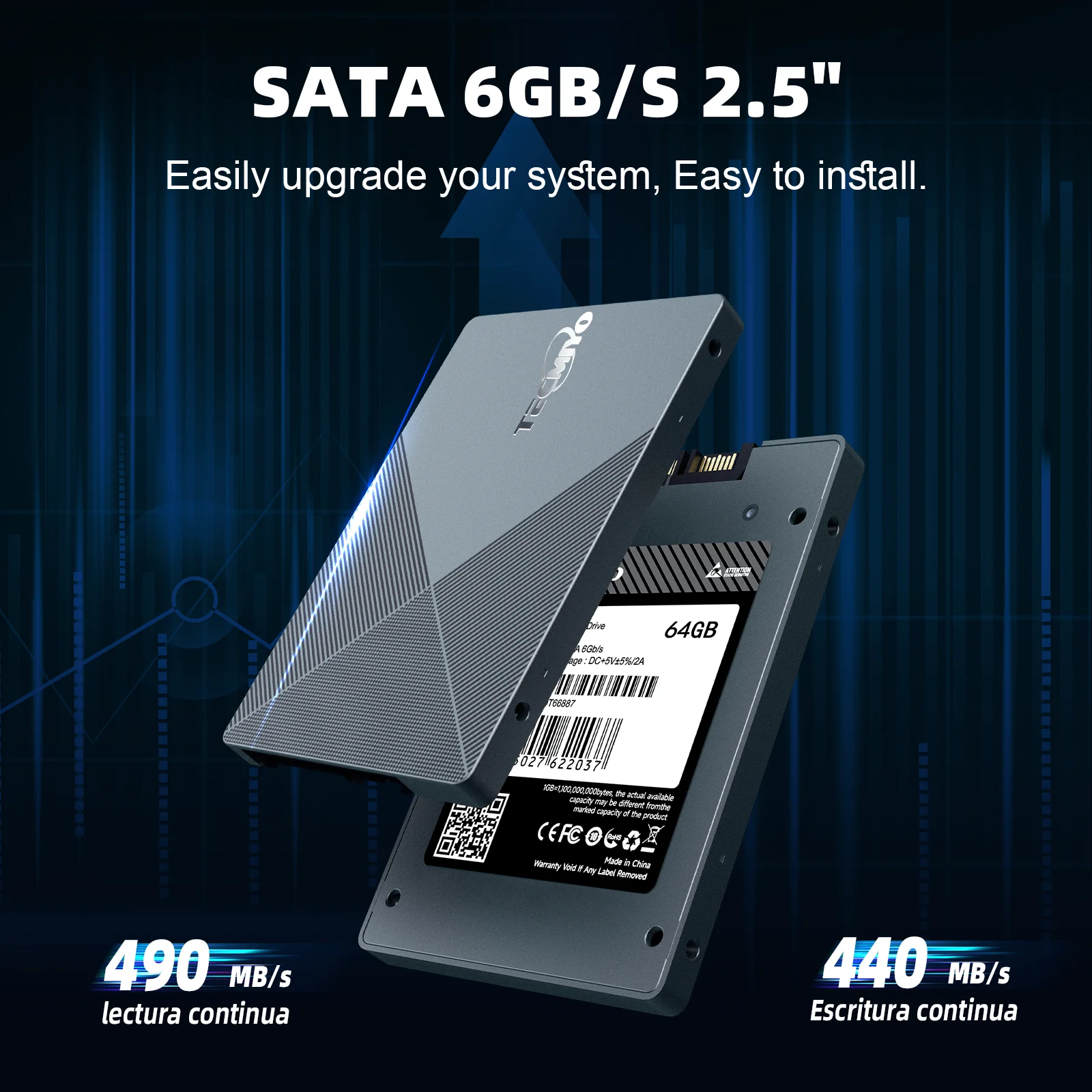 Внутренний SSD-накопитель TECMIYO SATA