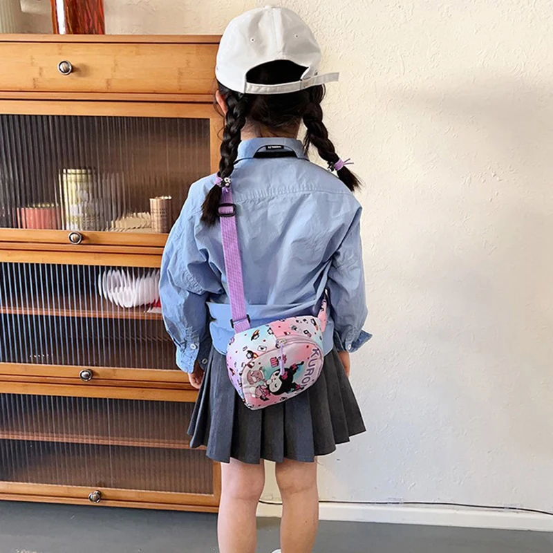Сумка Sanrio Cinnamoroll Kuromi почacco Детская сумка через плечо для девочек Повседневная