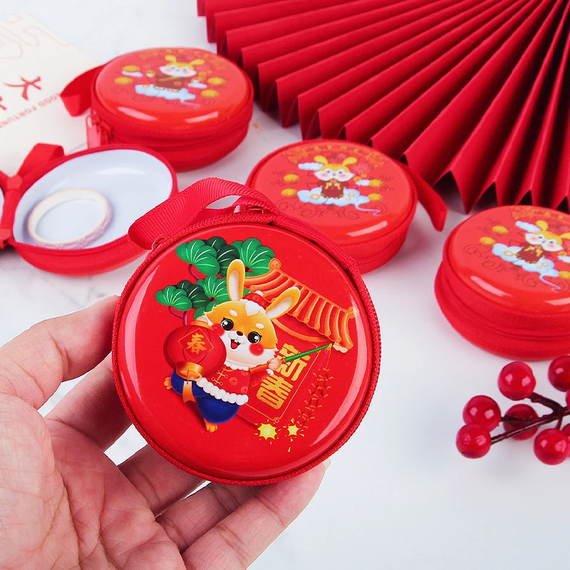 

2023 Year Of Rabbit Wallet Xmas Candy Box Christmas Coin Earrings Earphone Box