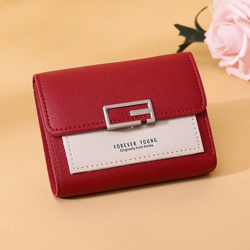 PU Leather Women's Short Wallet Fashion Functional Medium To Soft Coin Purse Money Bags Multi Card Holders