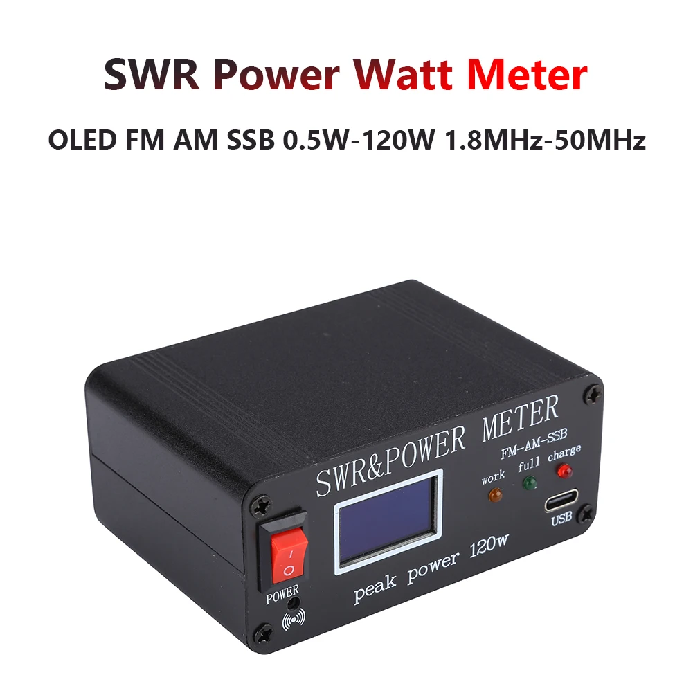 

Измеритель мощности, 1,8-50 МГц, FM AM SSB 0,5 Вт-120 Вт
