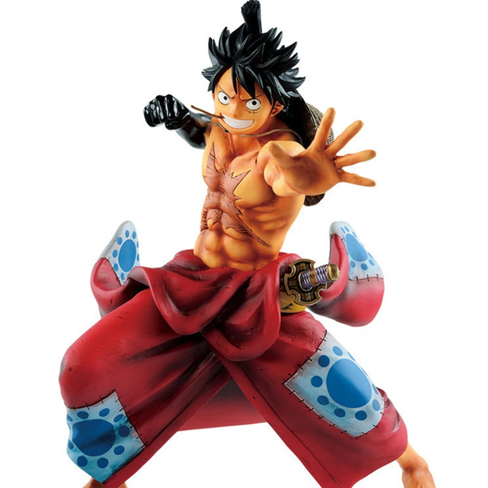 

One Piece Manga 22cm Monkey D Luffy Anime Figure Wanokuni Version PVC Action Figurine Model Toys For Chrildren Gift