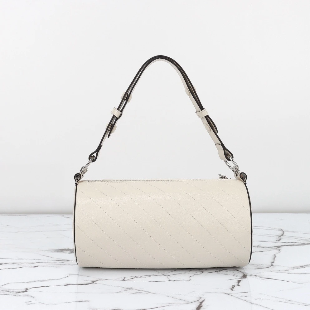 

Cylinder Bag Women's 2023 New Fashion Cowhide One Shoulder Crossbody Bag Handbag Small