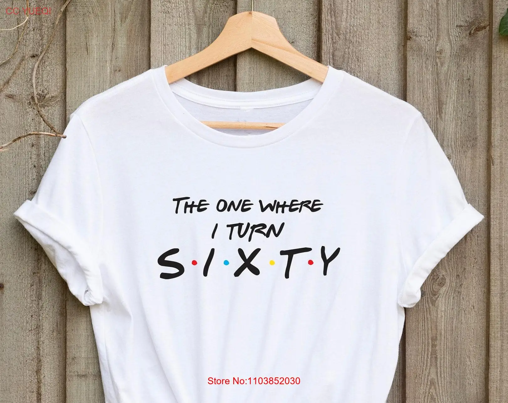 Футболка на 60-й день рождения The one where I turn fixty Friends Perfect с длинными или короткими