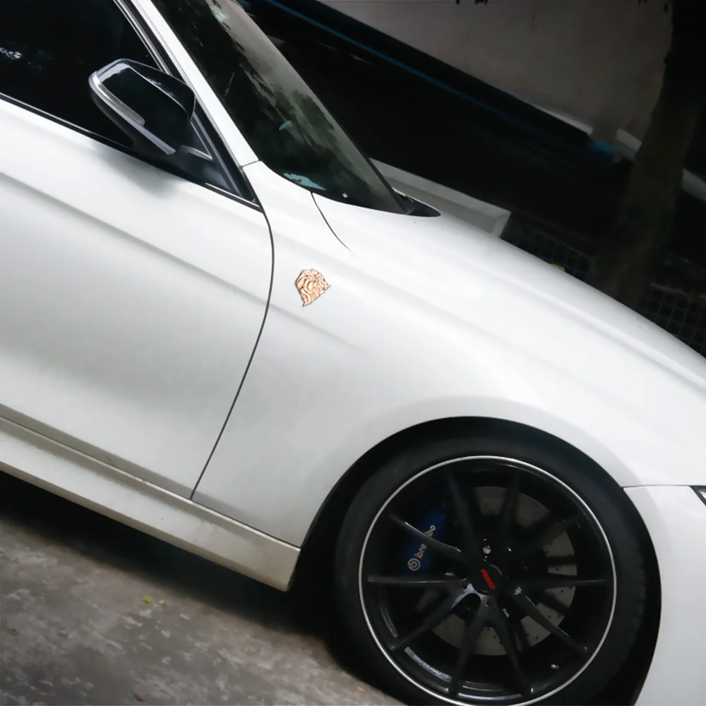 Металлическая Автомобильная 3d-наклейка с эмблемой Король Лев |