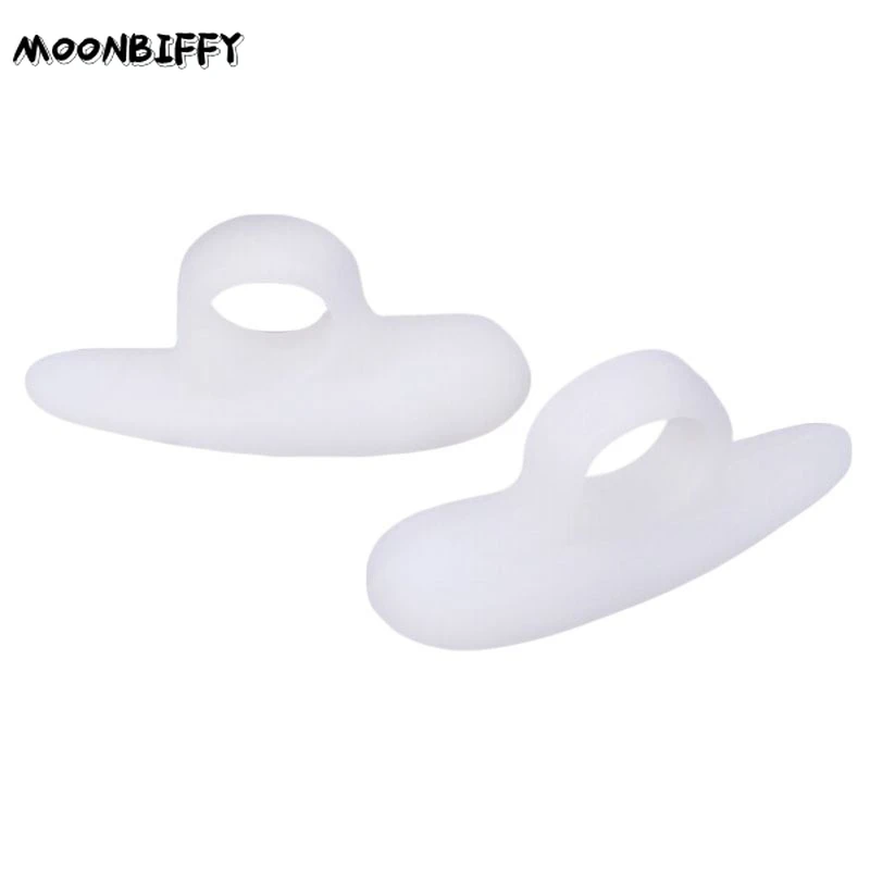 

2Pcs/pair Unisex Hammer Toe Cushions Silicone Protector Separator Gel Support Pads Temporary Corrector Straightener Bunion Tool