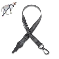 pet seat belt adjustable car leash dog driving safe and convenient cat and dog car accessories nylon car leash safety rope
