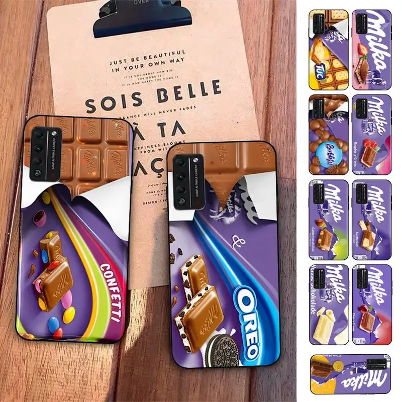 

Chocolate Milka Box Phone Case for Huawei Honor 10 i 8X C 5A 20 9 10 30 lite pro Voew 10 20 V30