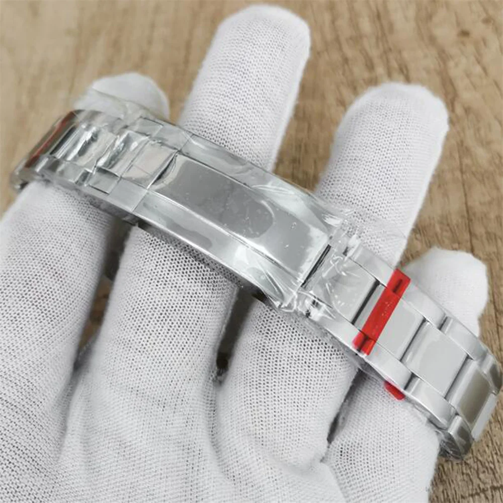 39mm Oyster Perpetual Watch Case Stainless Steel Case Strap Set for NH35 NH36/4R/7S Movement Sapphire Mirror Case Waterproof