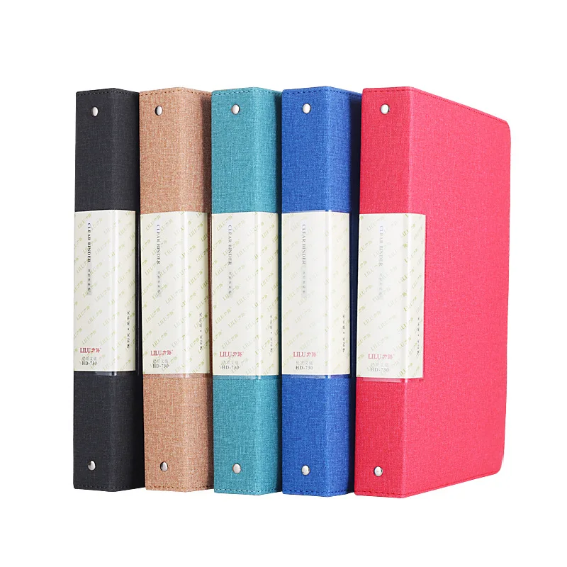 

Loose-Leaf Folder Data Book A4 Insert Pocket Insert File Transparent Insert Pocket 40 Punched Storage Book