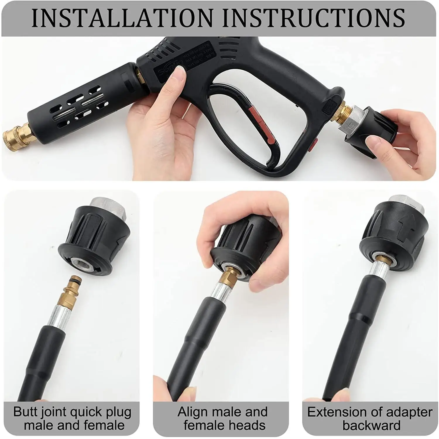 Шланг для мойки высокого давления конвертер выходной адаптер M22 14 мм труб Karcher K2 K3