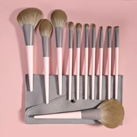 pink makeup brushes high quality powder foundation blush eyeshadow make up brush set natural hair brochas maquillaje