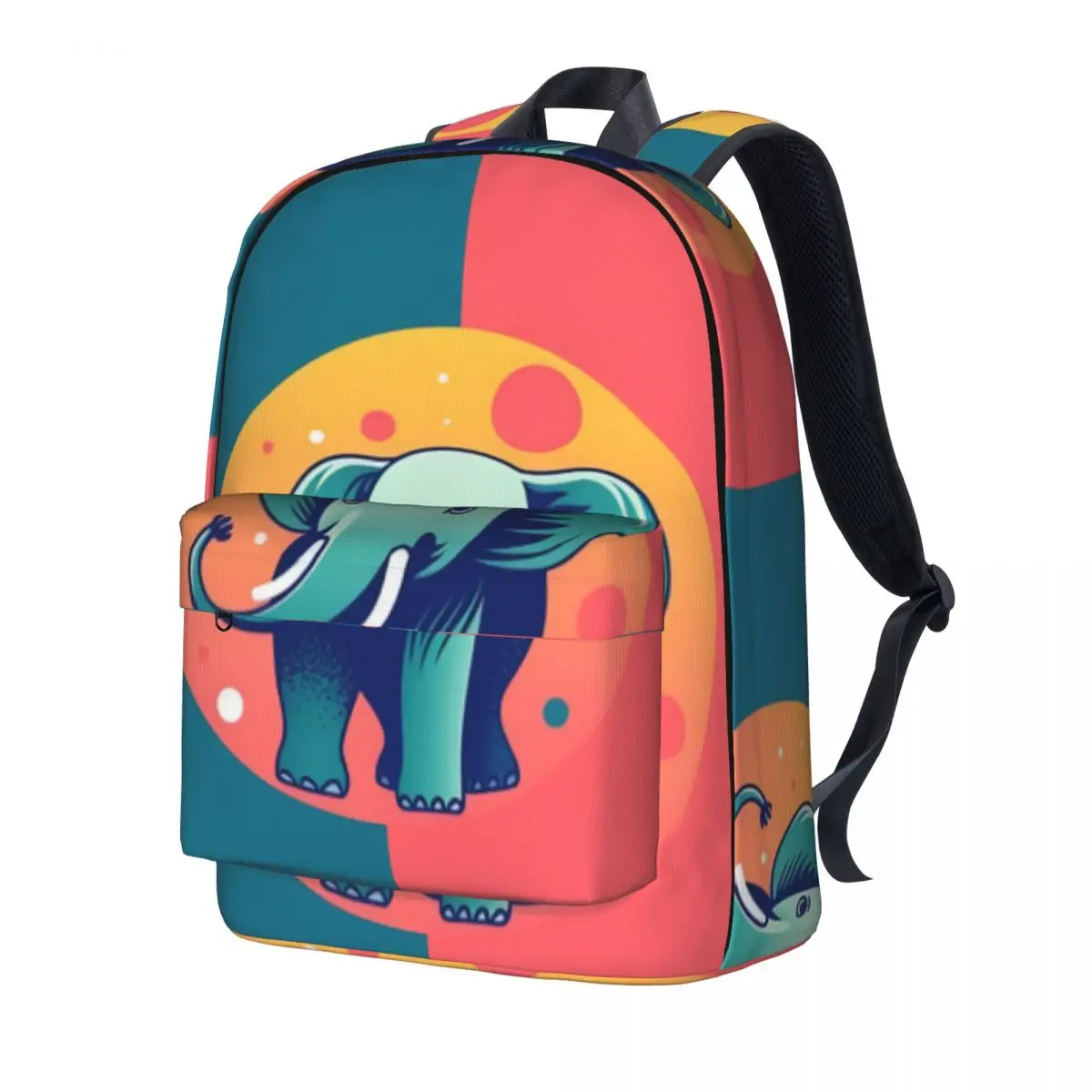 

Рюкзак со слоном Милые простые круглые рюкзаки для университета, забавные школьные ранцы для девочек, дизайнерский Большой рюкзак