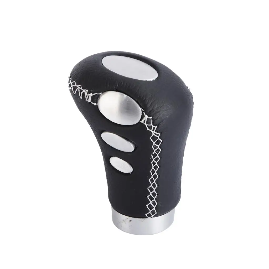 

Gear knob Momo design white stitched/ICVI175-B