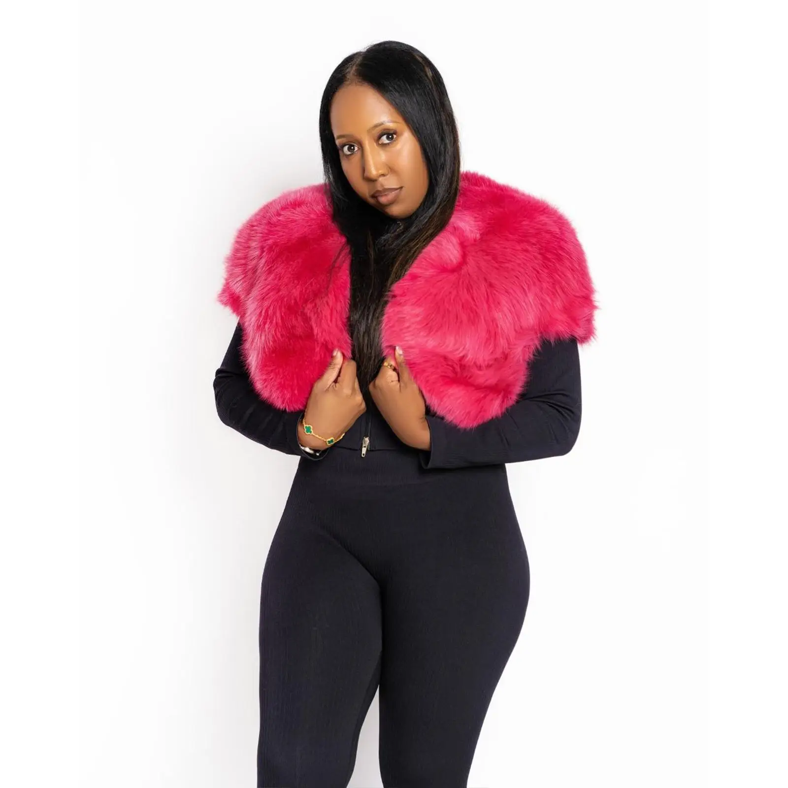 Новая женская короткая шуба из натурального лисьего меха зимняя мода однотонный