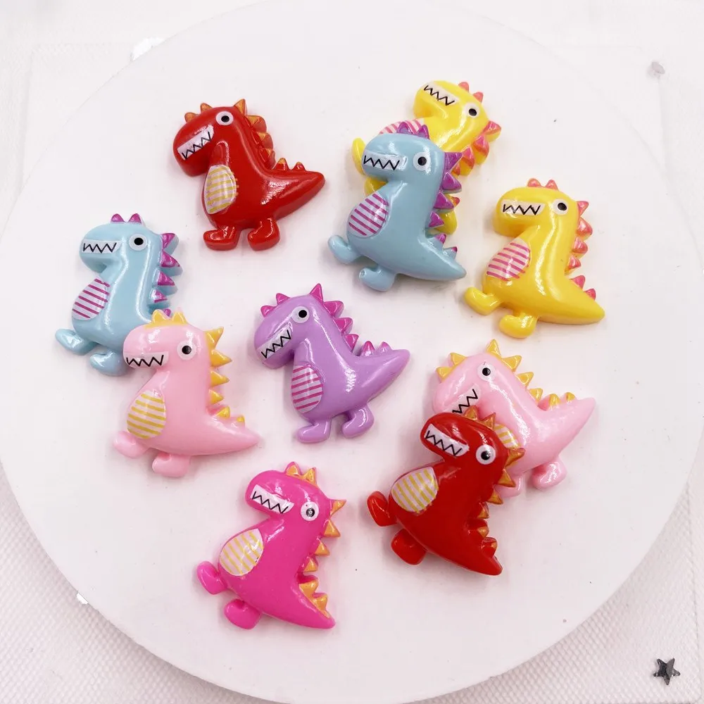 

20PCS Resin Lovely Mix Colorful Mini Dinosaur Flatback Cabochon Stone Scrapbook DIY Decor Home Figurine Embellishments F715*2