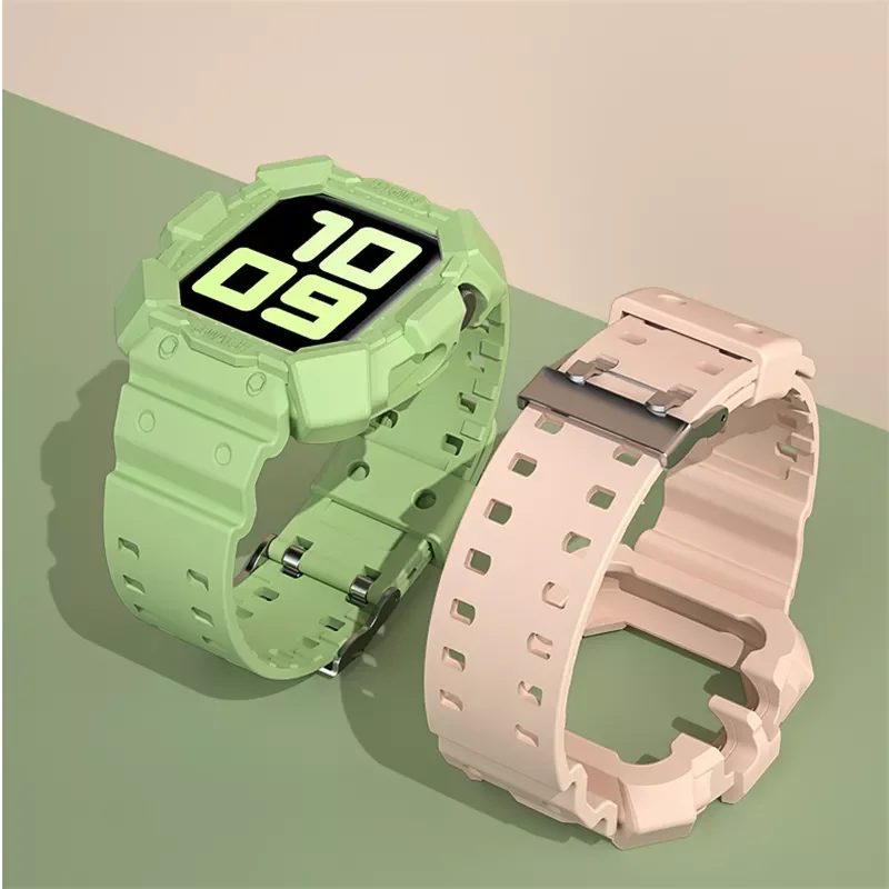 Sport Strap For Apple Iwatch Series 7 45mm 41mm Bracelet For Apple Iwatch Series 6 SE 5 4 3 38mm 40mm 44mm Strap Protective Pase