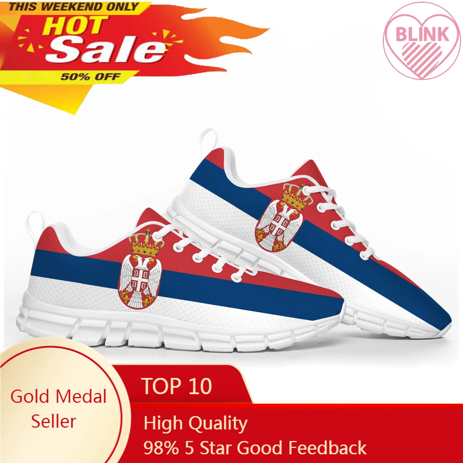 

Serbian Flag Sports Shoes Mens Womens Teenager Kids Children Sneakers Serbia Casual Custom High Quality Couple Shoes