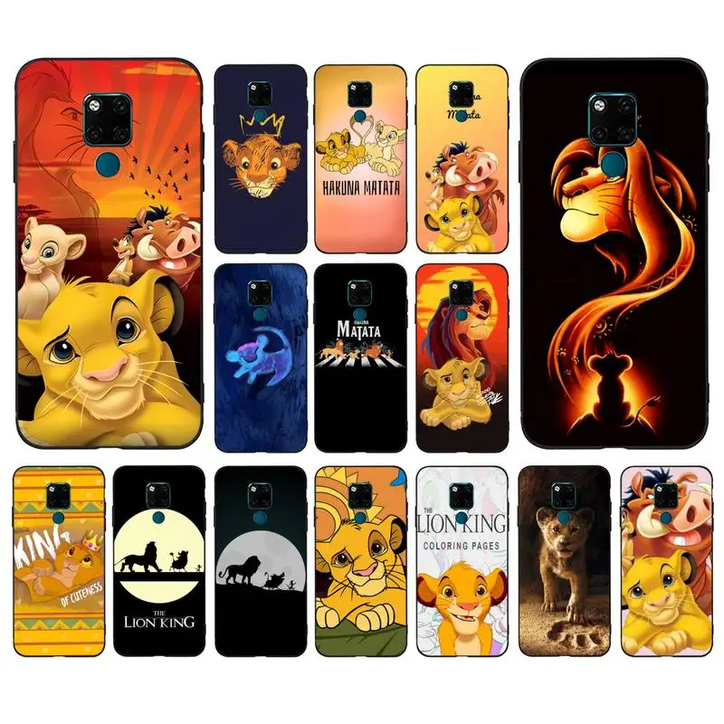 

Disney The Lion King Simba Timon Phone Case for Huawei Mate 20 10 9 40 30 lite pro X Nova 2 3i 7se