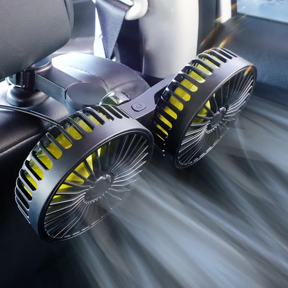 Вентилятор Охлаждения Спинки Автомобильного Сиденья С Двойной Головкой Питание
