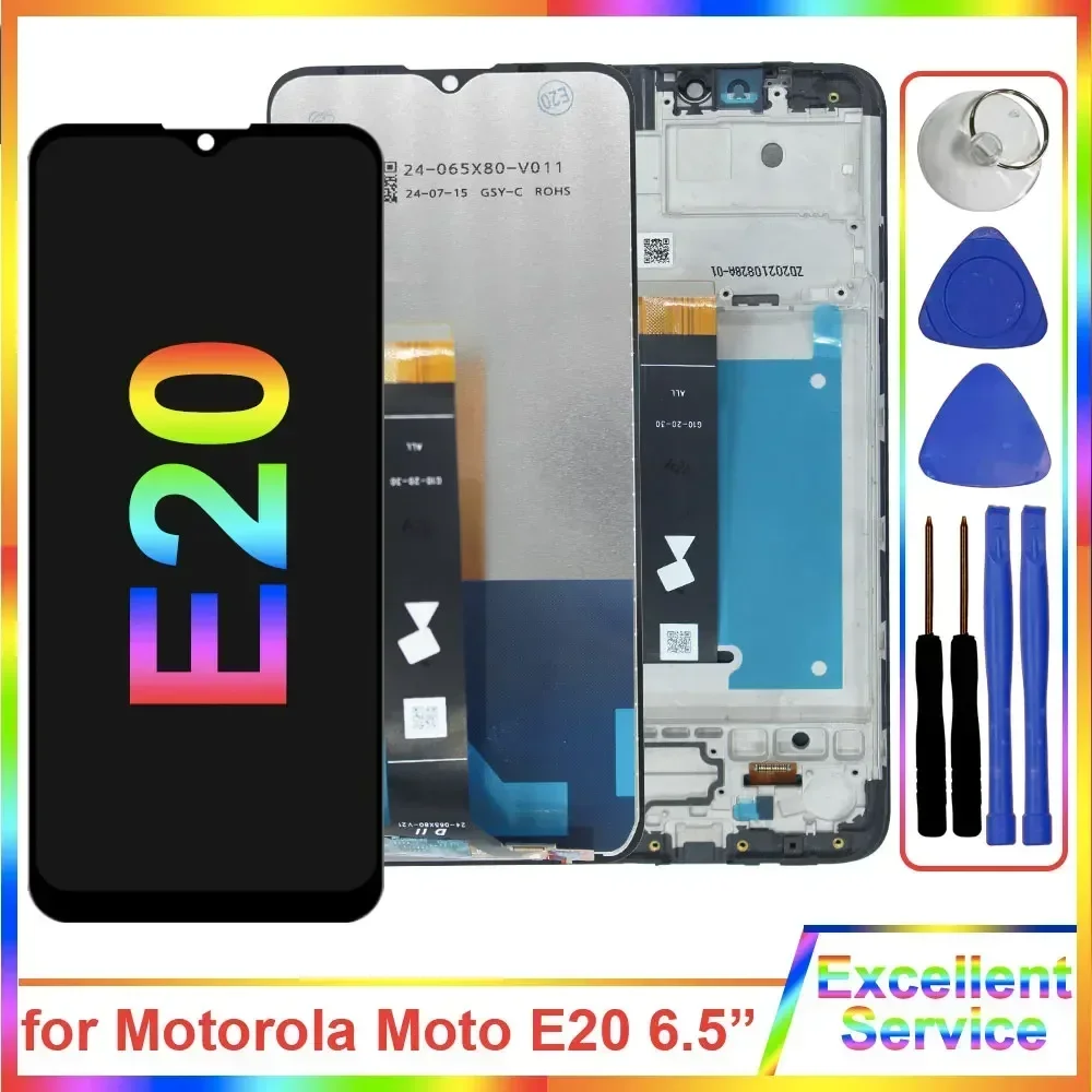 6 5-дюймовый новый ЖК-дисплей для Motorola Moto E20 XT2155 замена дигитайзера сенсорного