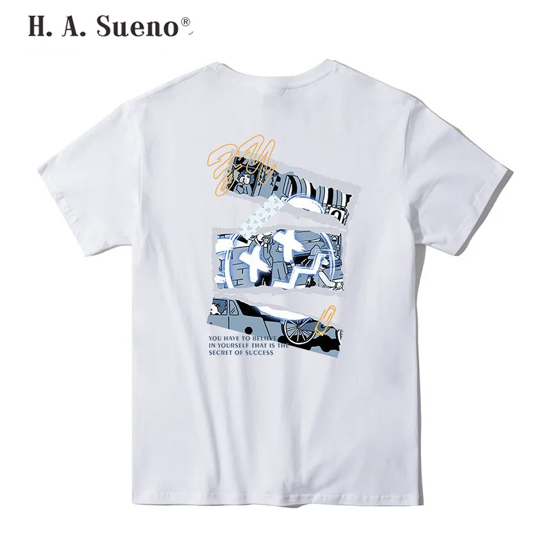 

2022 Summer New Carton Print T-shirts Men Fashion 100% Cotton Breathable Tops Comfortable Tees Plus 3XL