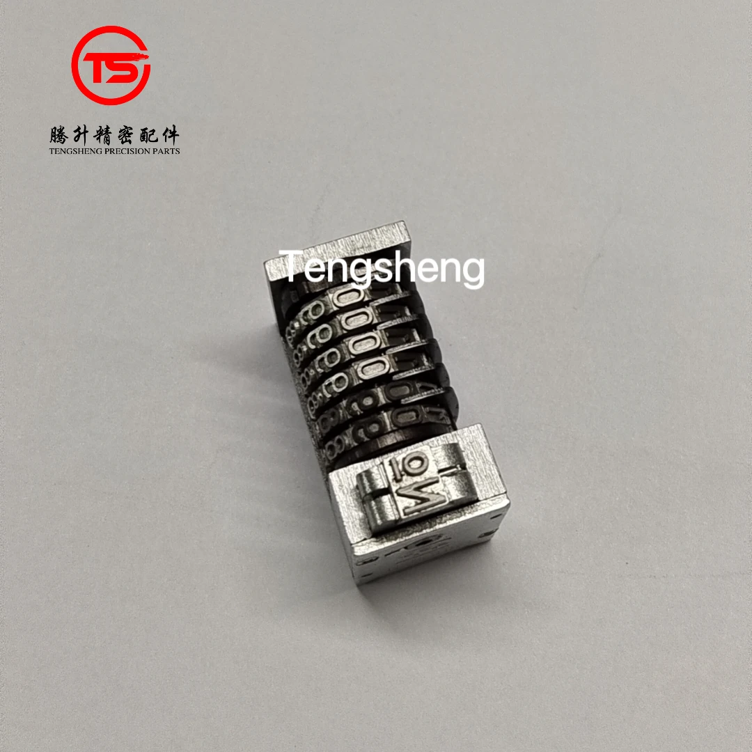 Фото 6-значная стальная нумерационная машина с обратным ходом 4x8 и 2-битным тонущим нулевым регулируемым нулевым со смещением №1