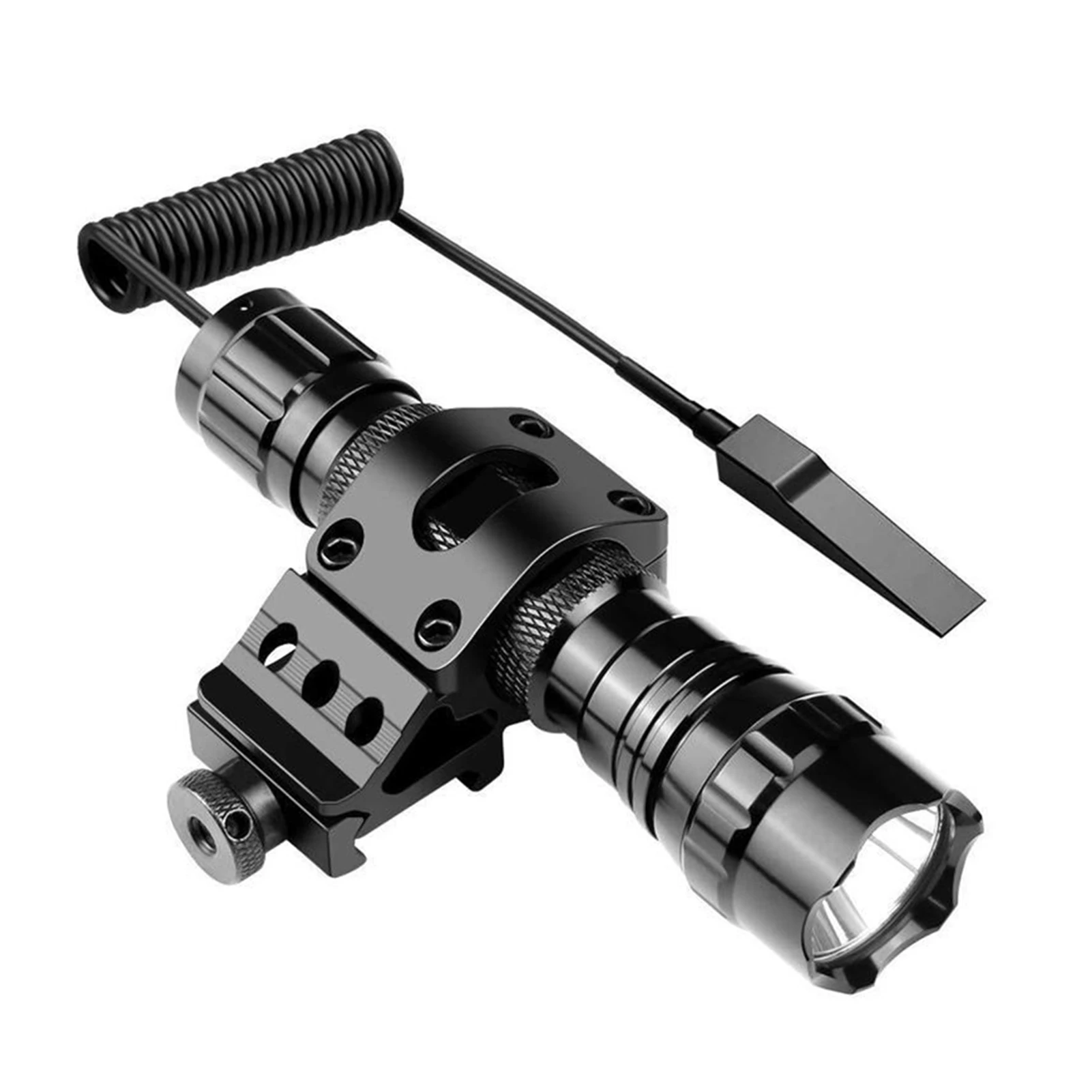 

Newly Portable LED Hunt Flashlight Aluminum Alloy Flashlights with 4 Colors Light for Emergency and Outdoor Use