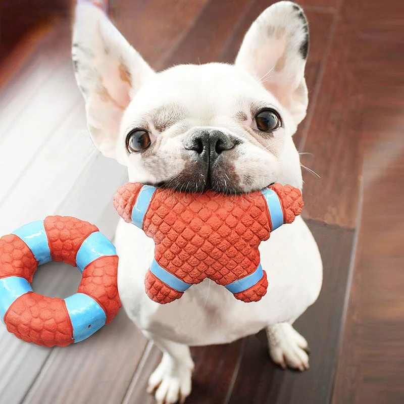 

Пищалка для собак, звукостойкая резиновая пятиконечная звезда/круглая игрушка, товары для питомцев, кошек