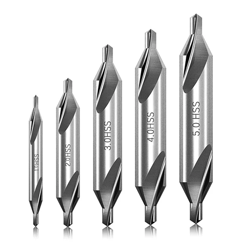 Центральные сверла из быстрорежущей стали 1/2/3/4/5 мм