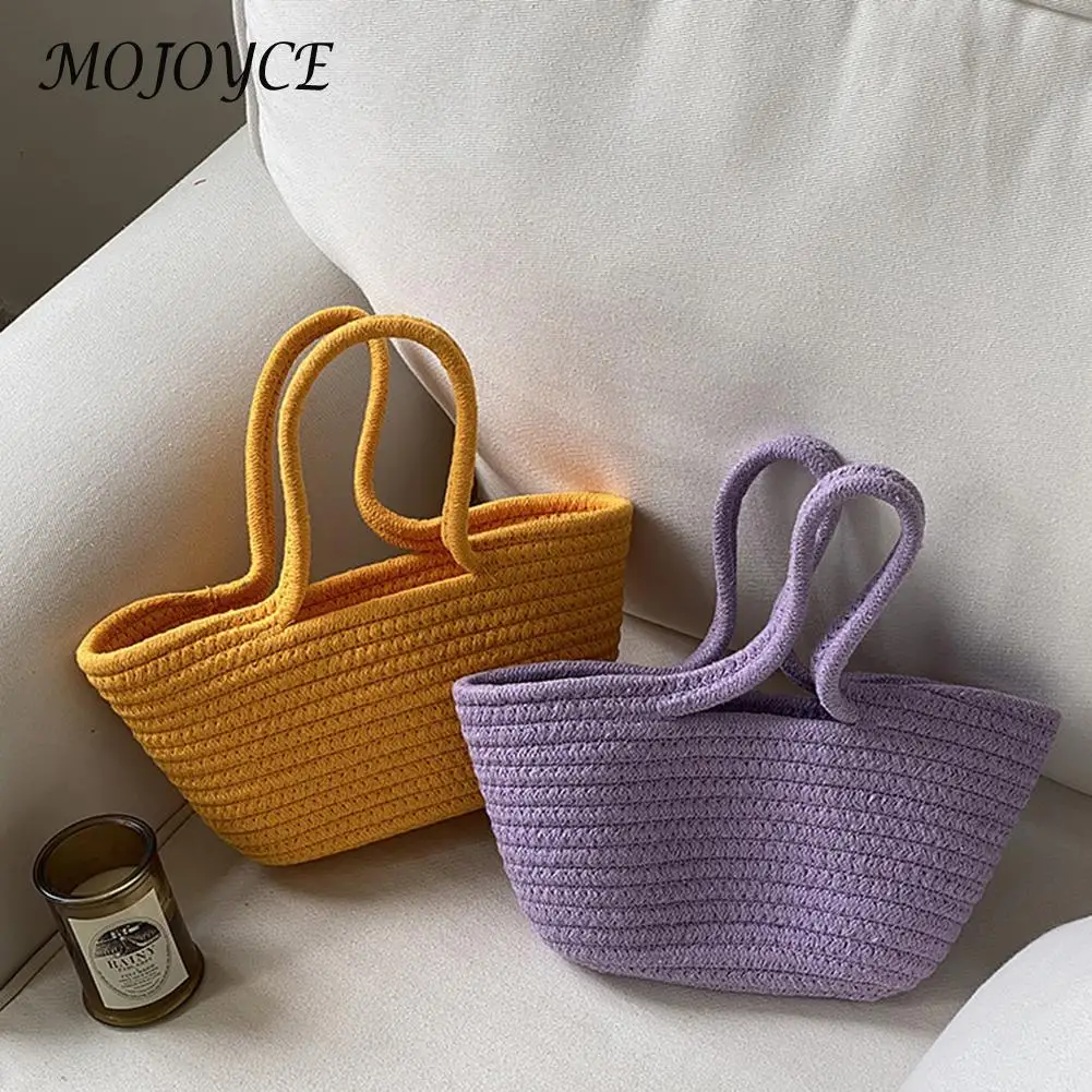 

Women Woolen Knitted Braid Handbag Crochet Winter Korean Fashion Top-Handle Bag for Women Fashionable Decoration