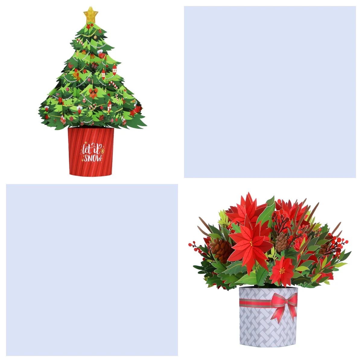 

3D Рождественская Выдвижная поздравительная открытка с конвертом, бумажный букет, спасибо, открытки, Новогодняя открытка, украшение для дом...