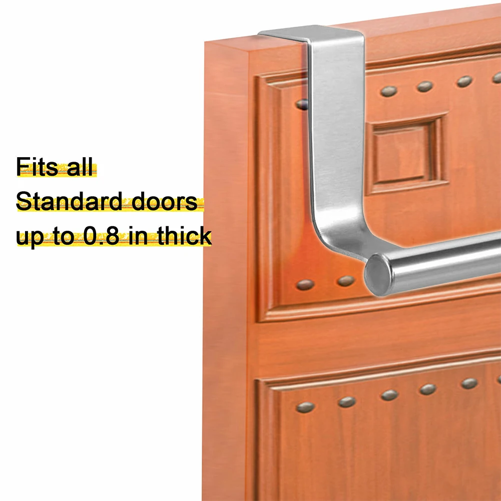 

Hanger Towel Rail Holder Protect Bathroom Cupboard Hanging Design Kitchen Hook Over Door Stainless Steel Tea Rack
