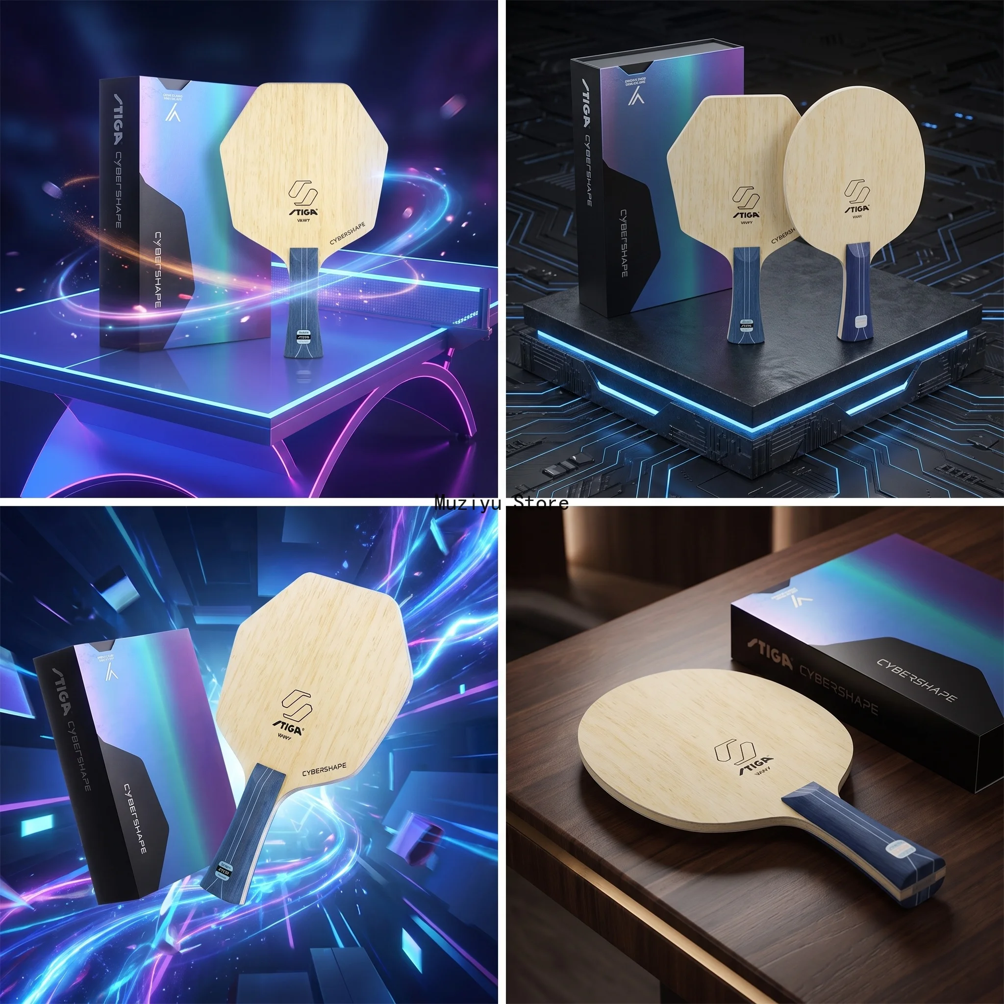 Фото Оригинальное основание для ракетки для настольного тенниса STIGA Wavy Ultra Fibre из углеродного волокна для профессиональных игроков №2