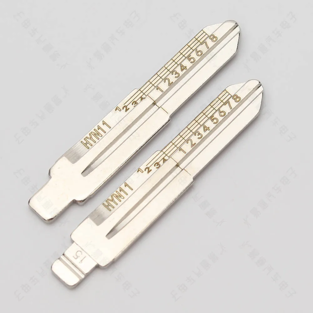 

10 шт./лот HY15 Y16 Выгравированный строчный ключ лезвие резки зубьев резка ключа заготовка для Hyundai для Kia 33 #50 # Lishi инструменты 2 в 1