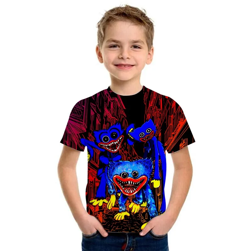 

Детская футболка с коротким рукавом и круглым вырезом, с принтом