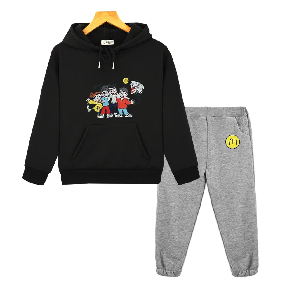 Детский Осенний Комплект Толстовка С Капюшоном И Капри Брюки Для Девочек Дизайн