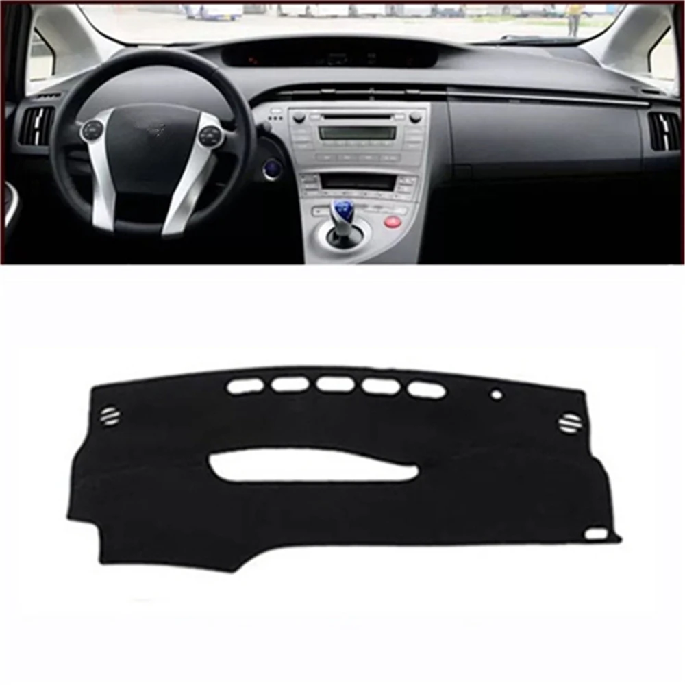 

Мягкий Противоскользящий чехол на приборную панель автомобиля, коврик для приборной панели для Toyota Prius 2012, внутренние автозапчасти, ковер, с...