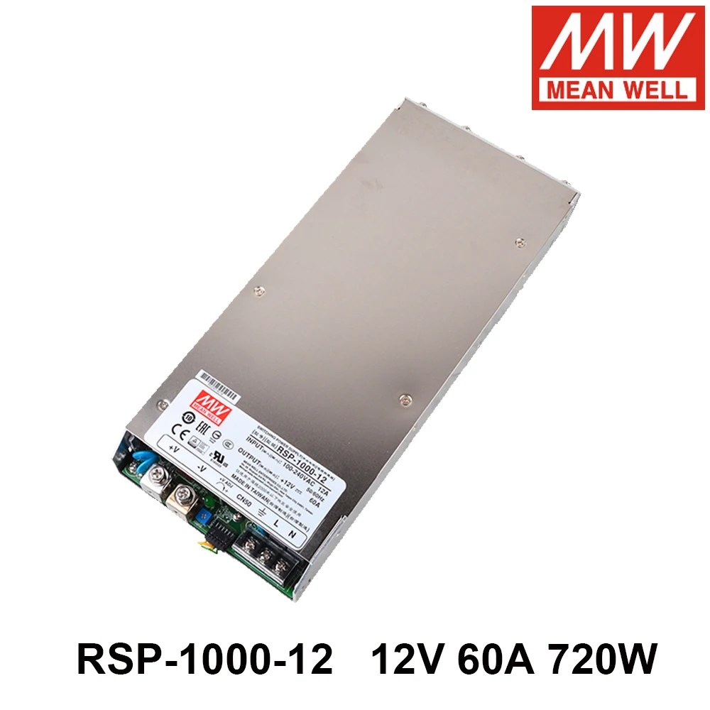 MEAN WELL RSP-1000-12 110/220 В переменного тока в постоянный ток 12 60 А 720 Вт одиночный выходной