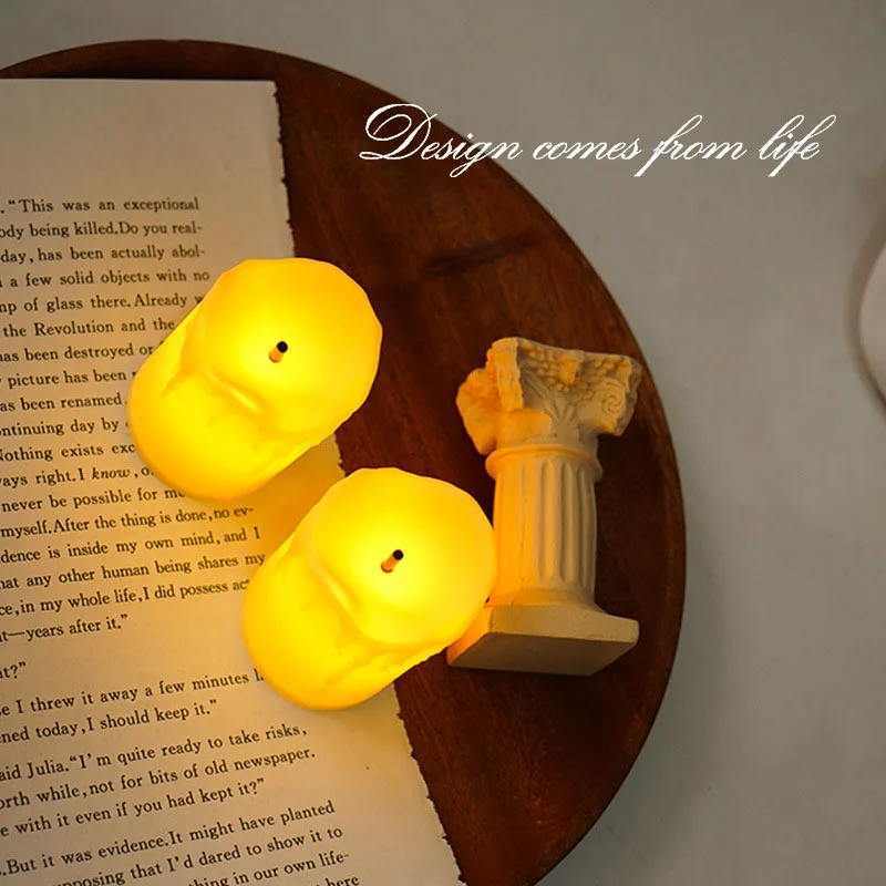 1 Шт. Искусственная Свеча С Батареей Имитация Римского Общества Декоративный