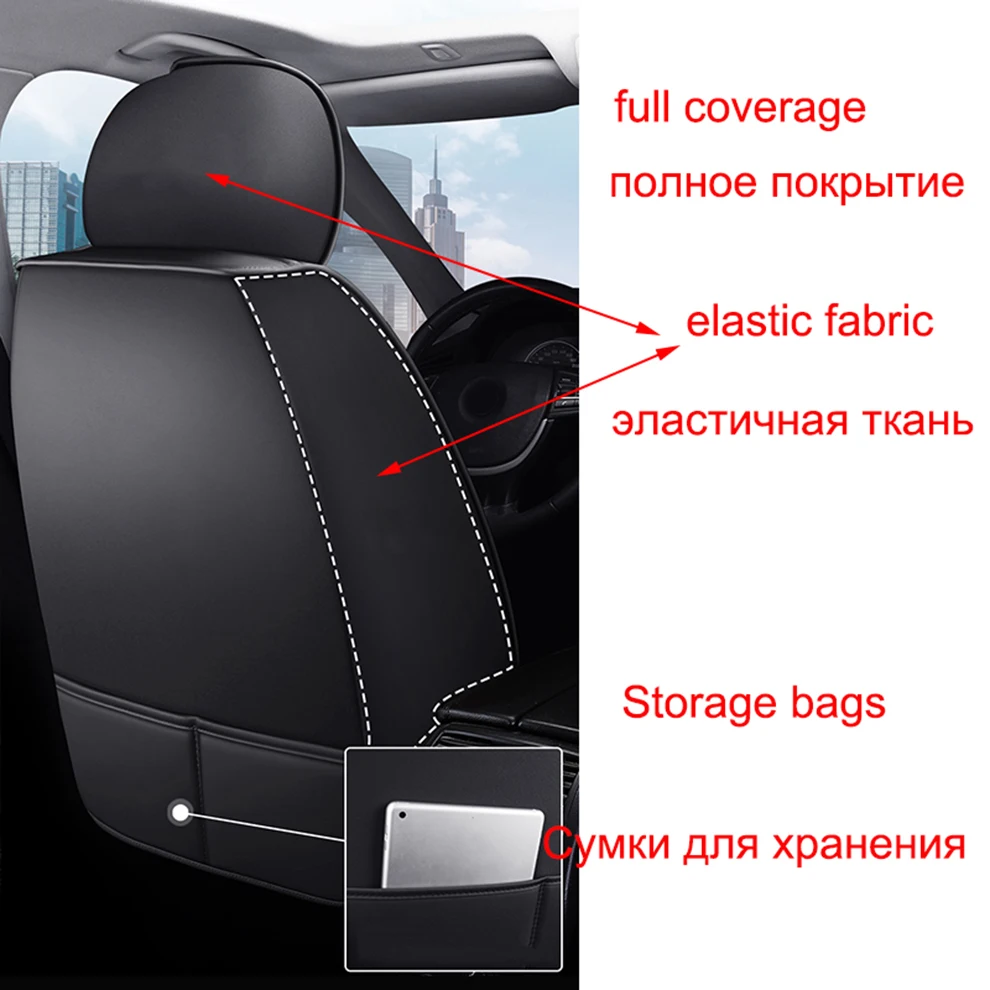 Чехол из искусственной кожи на автомобильное сиденье для VOLKSWAGEN Polo Atlas Jetta Bora Eos Sharan