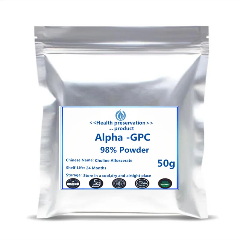 

High Quality 98% L-a-glycerophosphorylcholine Powder Alpha GPC Choline Alfoscerate Improve Memory free shipping