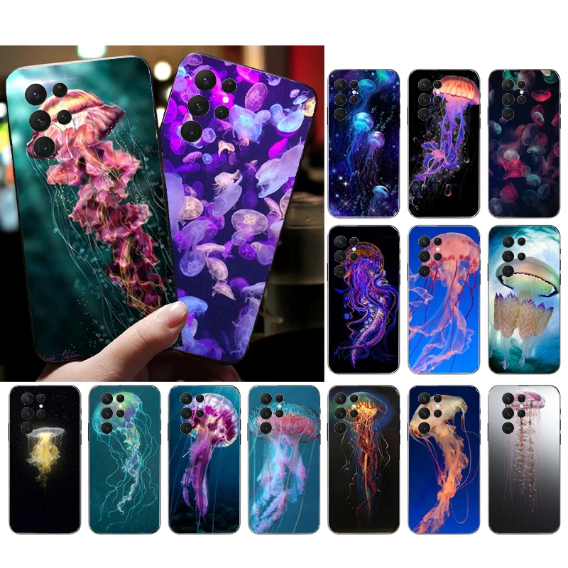 

Phone Case for Samsung Galaxy S23 S22 S21 S20 Ultra S20 S22 S21 Plus S10E S20FE Note 10Plus 20Ultra Jellyfish Case