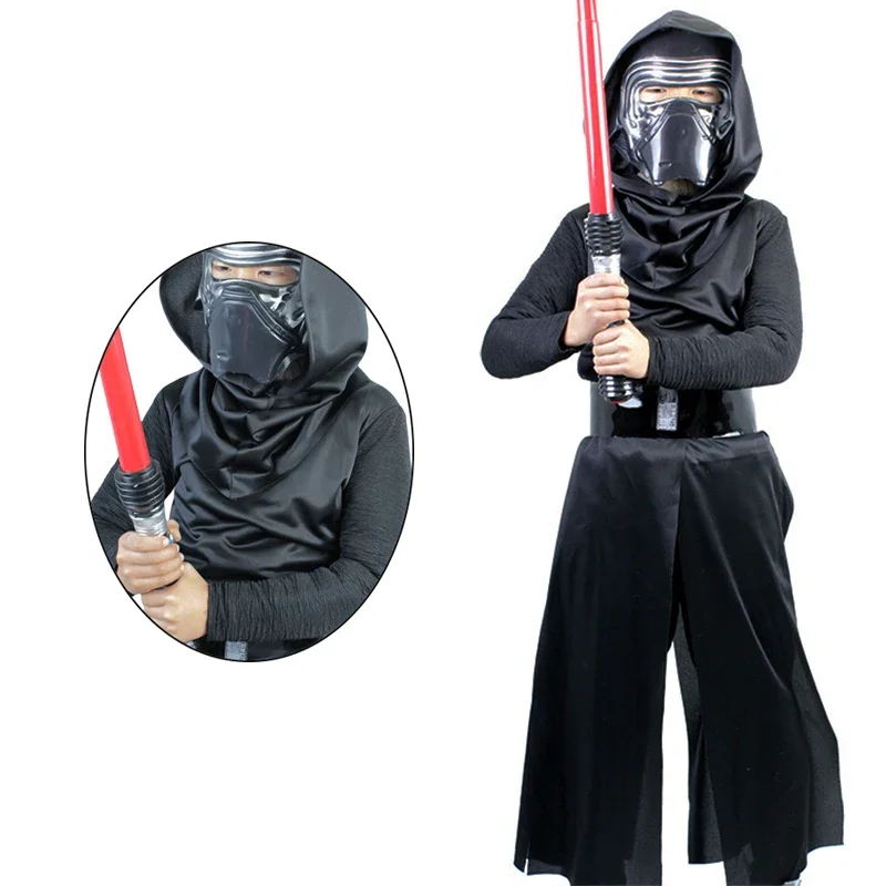 

Kylo Ren Costume for Kids Star Wars The Last Jedi Kylo Ren Cosplay Costumes Mask Uniform Suit Halloween Party Clothes for Kids