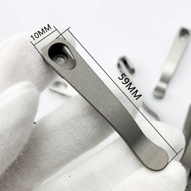 CNC Titanium Knife Deep Carry Pocket Clip Back Clamp For CR Chris Reeve Umnumzaan Sebenza Knives CRK DIY Parts