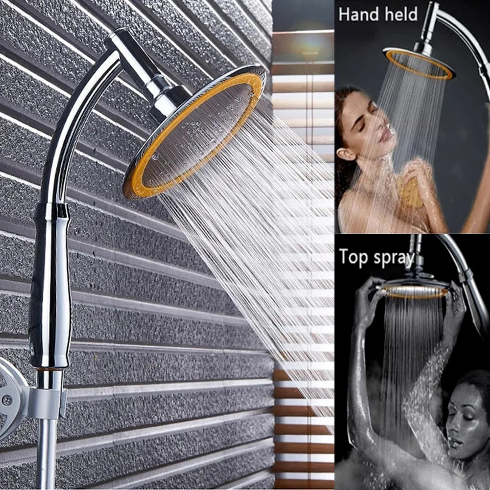

New 360-degree Rotating Large Shower Head Handheld Overhead Dual-use Bathroom Accessories High-pressure Section Shower Nozzle