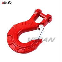 2022 new half linked winch hook tow crane lift clevis safety latch for jeep offroad atv rv utv 4x4 recovery kits car accessories