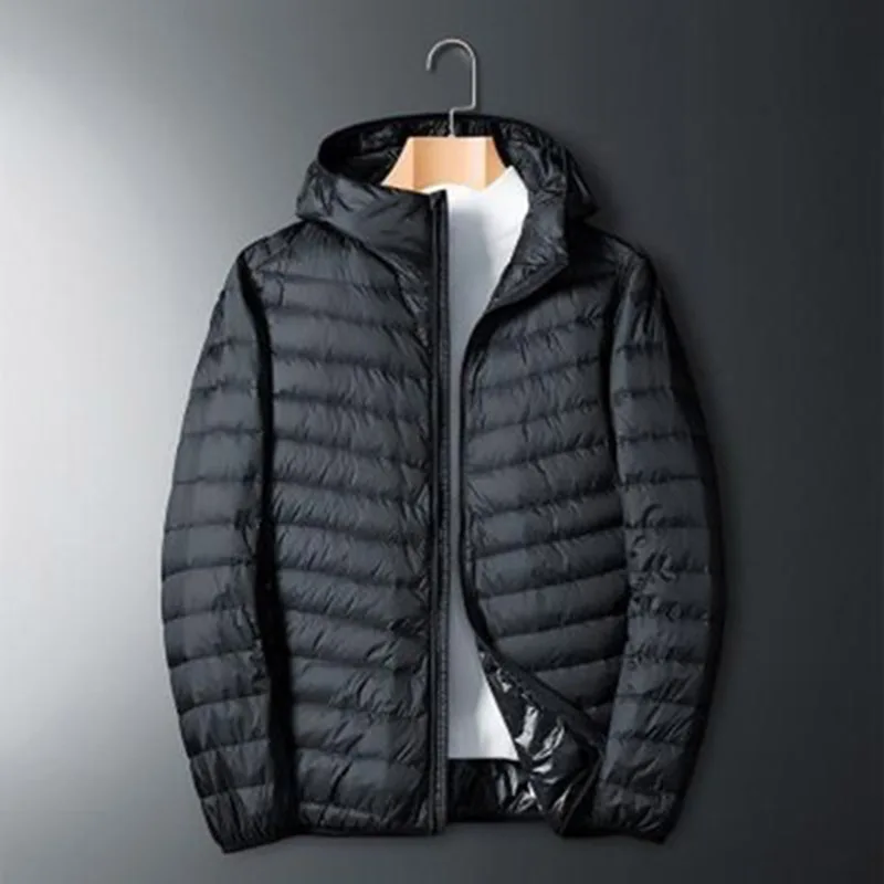 Jacket White Duck Down Jackets Man Winter Autumn Men Hooded Ultra Light Down Jackets Warm Outwear Coat Parkas Outdoors  Coats