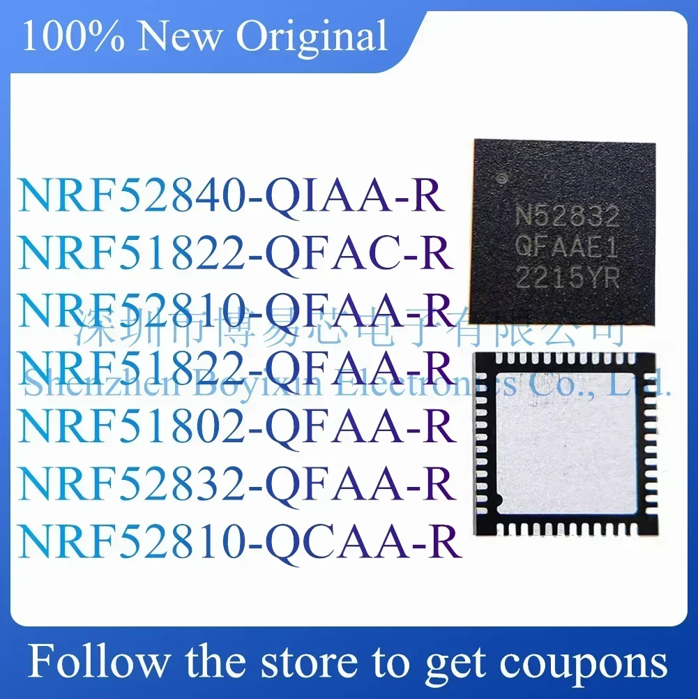 NRF52840-QIAA-R NRF51822-QFAC-R NRF52810-QFAA-R NRF51822-QFAA-R NRF51802-QFAA-R NRF52832-QFAA-R NRF52810-QCAA-R Оценочная плата