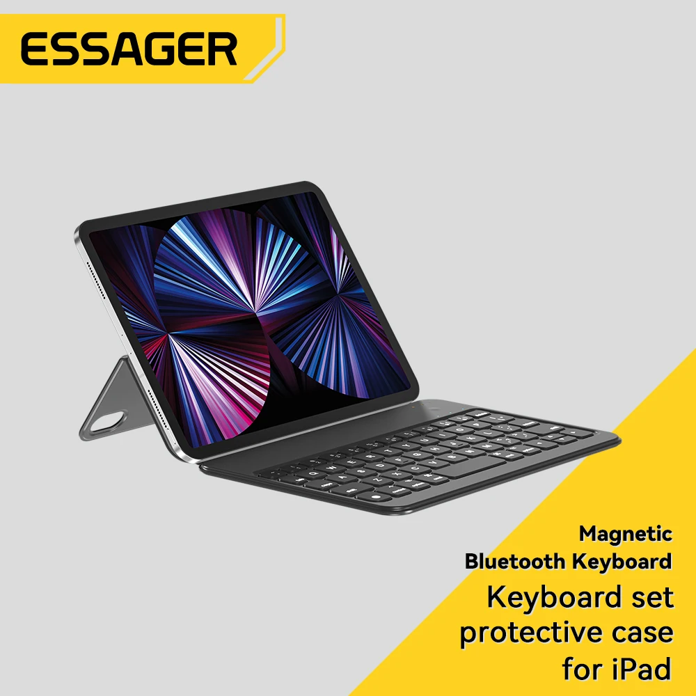 

Essager Keyboard For iPad Mini 6th Generation 8.3 Inch Bluetooth Wireless Keyboards Portable Leather Sheath Charging Tablet Case